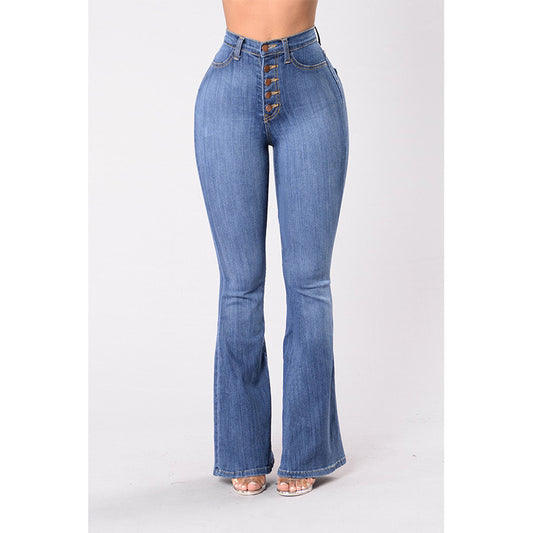Schlagjeans mit Stretch