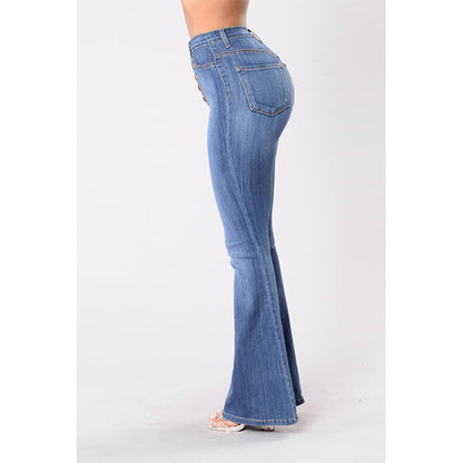 Stretch flared jeans