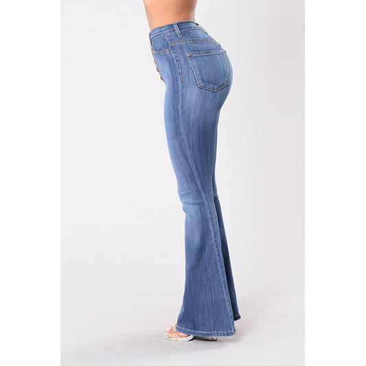 Stretch flared jeans